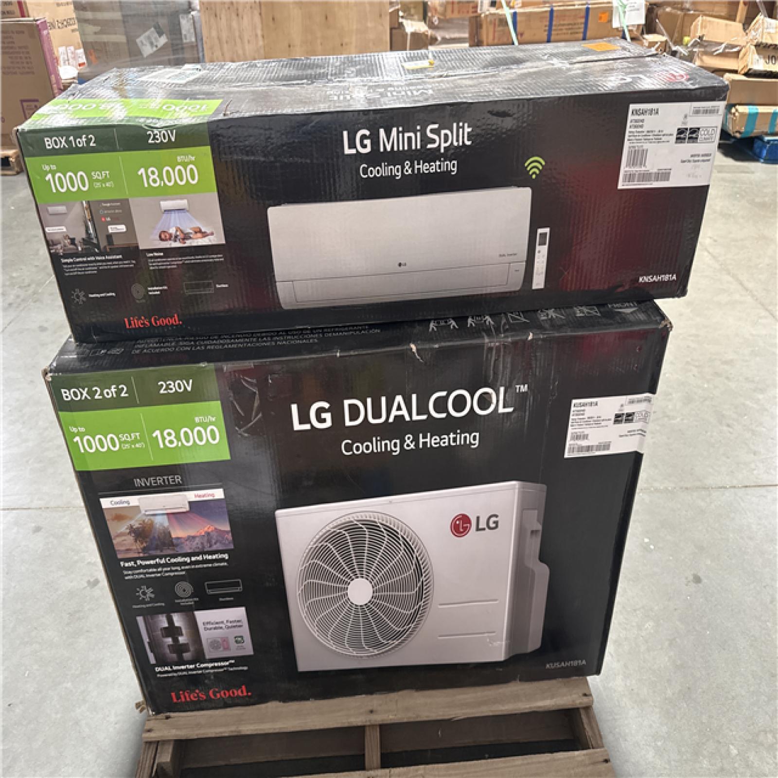 CALIFORNIA AS-IS LG DUALCOOL COOLING AND HEATING AT3GEHD
