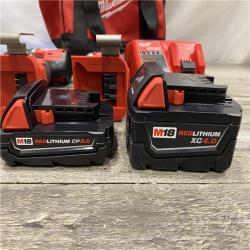 AS-IS Milwaukee 18-Volt Lithium-Ion Brushless Cordless Compact Hammer Drill/Impact Combo Kit