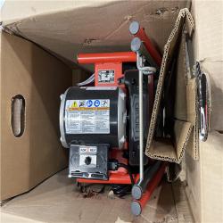 DALLAS LOCATION - AS-IS RIDGID K-400 Drain Cleaning Snake Auger 120-Volt Drum Machine with C-32IW