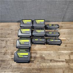 HOUSTON LOCATION - AS-IS RYOBI BATTERY PACK QTY - 10