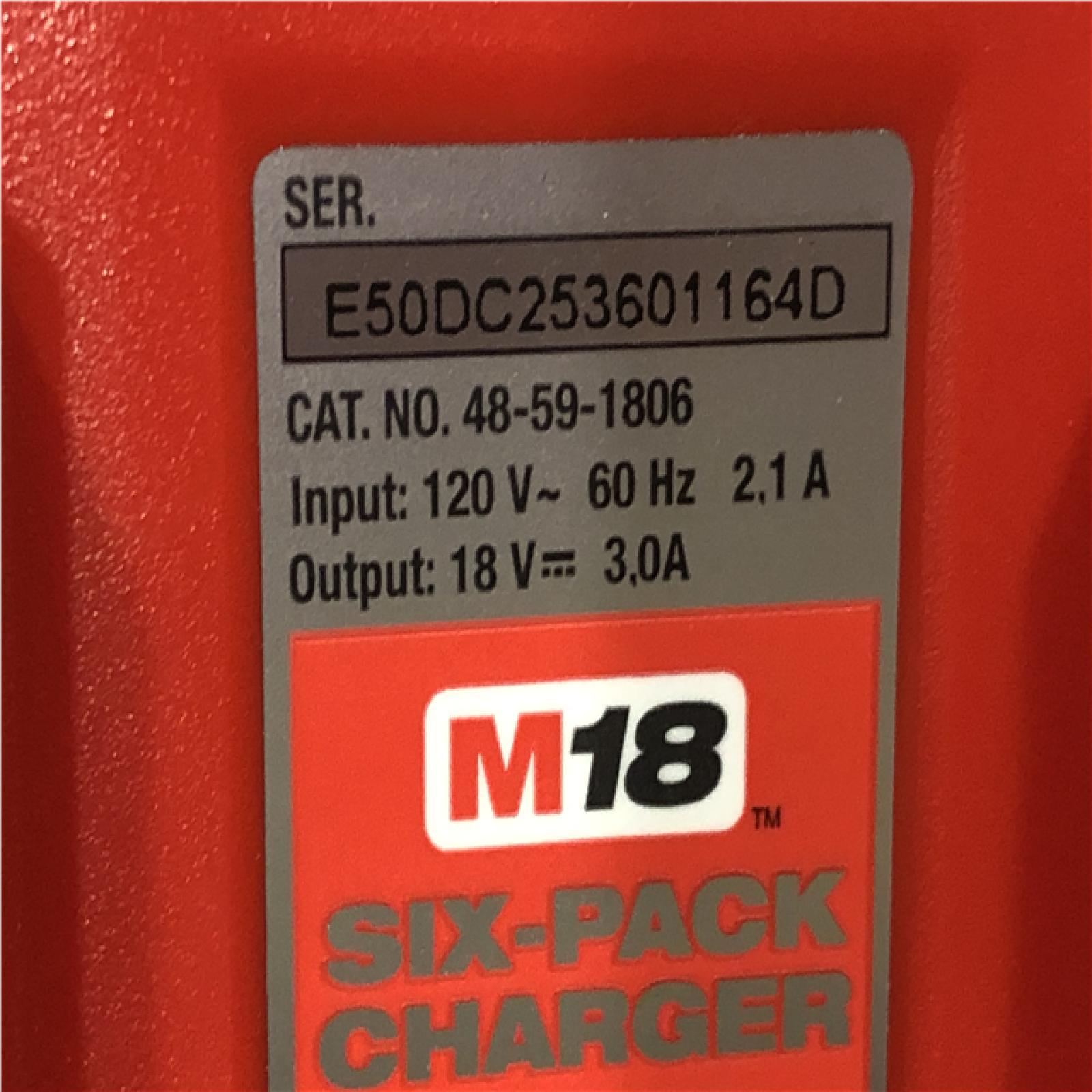 AS-IS Milwaukee M18 18-Volt Lithium-Ion 6-Port Sequential Battery Charger