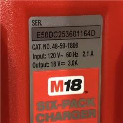 AS-IS Milwaukee M18 18-Volt Lithium-Ion 6-Port Sequential Battery Charger