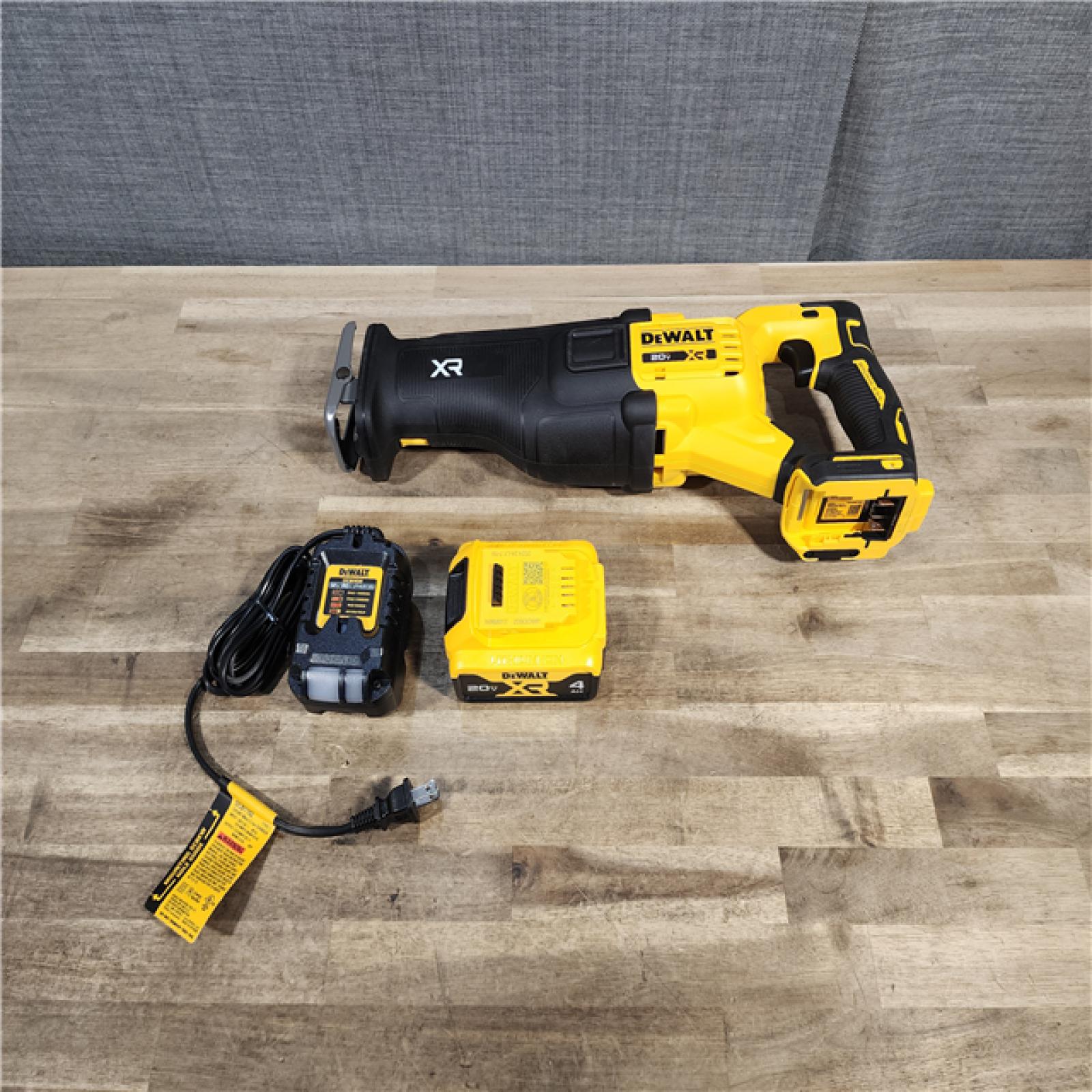 HOUSTON LOCATION - AS-IS DeWalt 20V MAX XR Cordless Brushless Reciprocating Saw W/ BATTERY & CHARGER