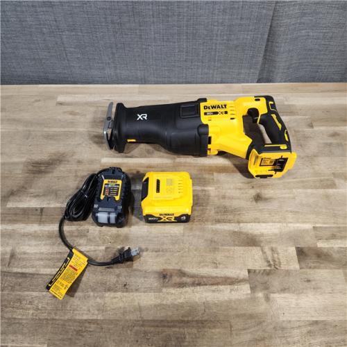 HOUSTON LOCATION - AS-IS DeWalt 20V MAX XR Cordless Brushless Reciprocating Saw W/ BATTERY & CHARGER
