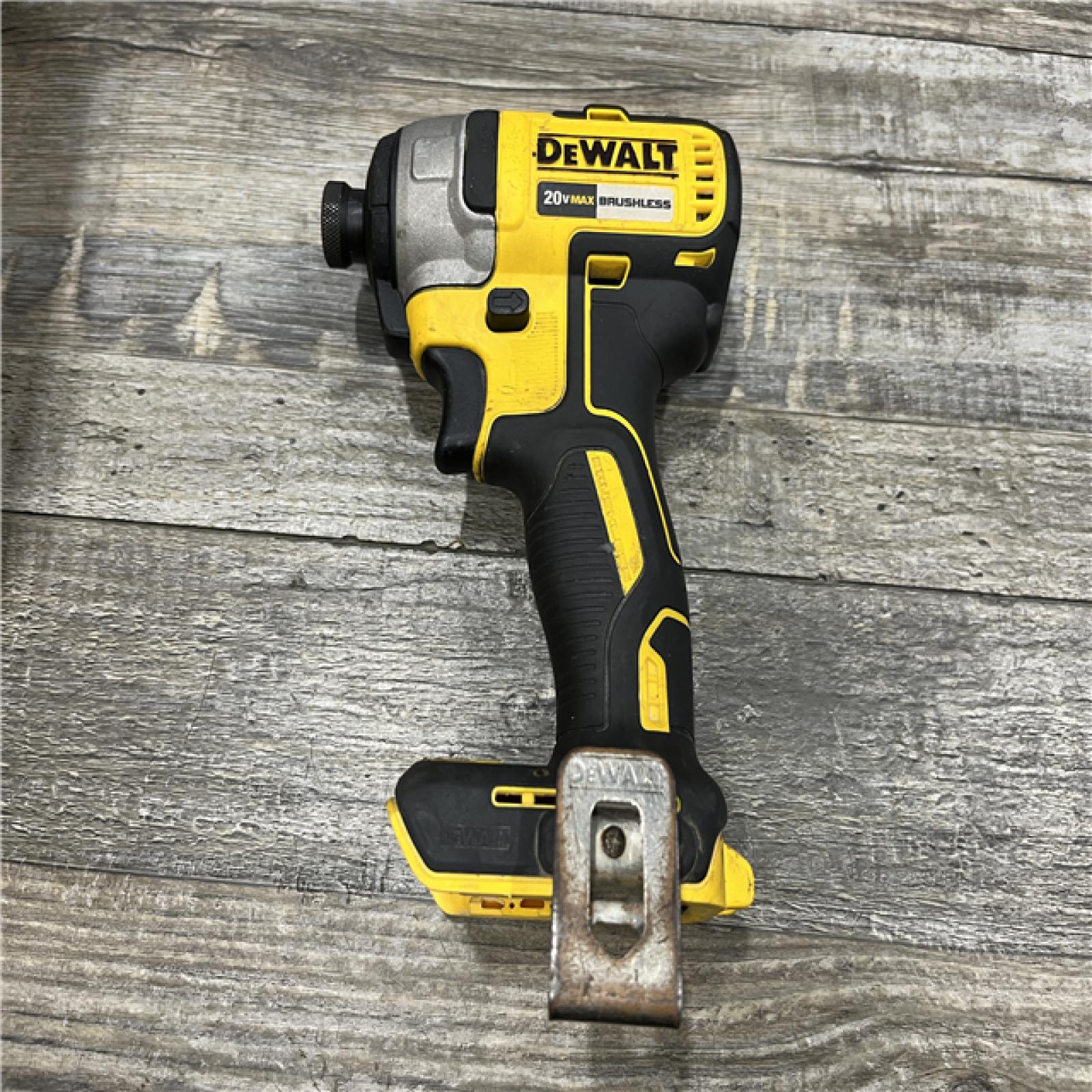 AS-IS DEWALT 20V MAX Lithium-Ion Brushless Cordless 1/4 in. Impact Driver Kit
