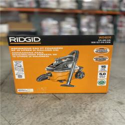 NEW! - RIDGID 4 Gal. 5.0 Peak HP Portable Shop Vacuum WD4070 Wet Dry Vac with Fine Dust Filter  14 ft. Locking Hose