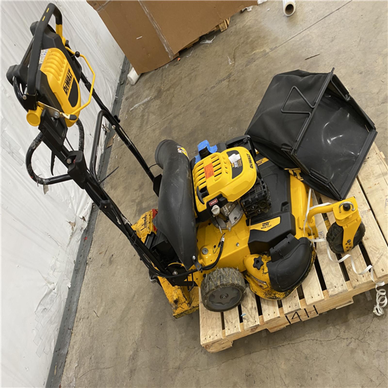 Houston Location AS IS - Dewalt Walk Behind Mower 28in