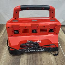 AS-IS Milwaukee M18 18V Lithium-Ion REDLITHIUM FORGE Starter Kit with Two 12.0 Ah Battery Pack and PACKOUT 6-Port Rapid Charger