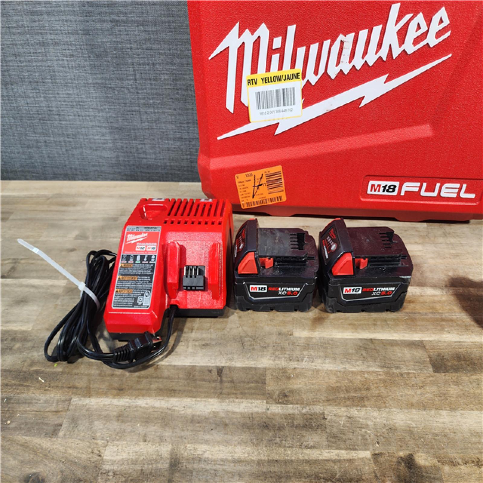 HOUSTON LOCATION - AS-IS MILWAUKEE M18 FUEL 18V Lithium-Ion Brushless Cordless Hammer Drill and Impact Driver Combo Kit (2-Tool) with 2 Batteries