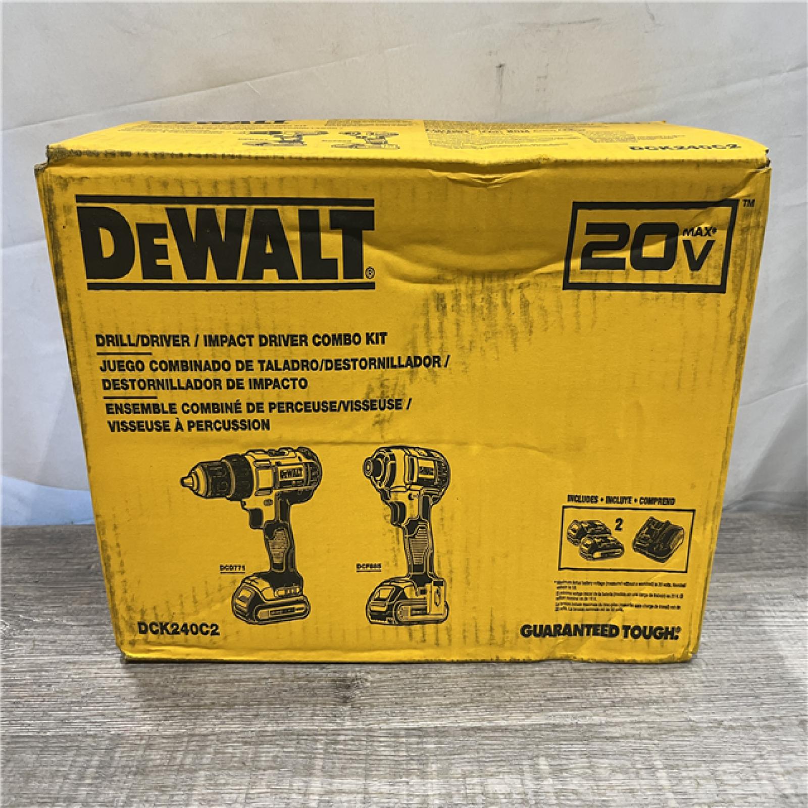 NEW - DEWALT 20V MAX Cordless Drill/Impact 2 Tool Combo Kit