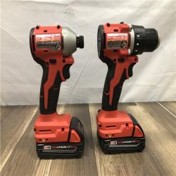 AS-IS Milwaukee 18V Lithium-Ion Brushless Cordless Compact Drill/Impact Combo Kit