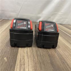 AS-IS Milwaukee M18 18-Volt Lithium-Ion XC Starter Kit with Two 5.0Ah Batteries and Charger