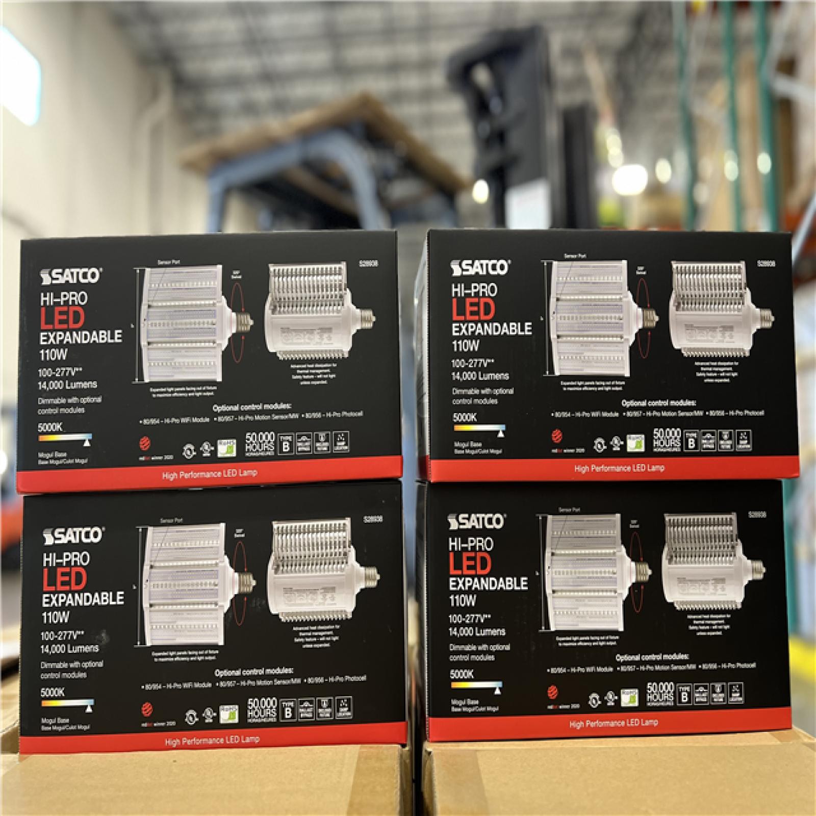 NEW!- SATCO Hi-PRO LED Expandable 110W-277V** 14,000 Lumens- (4 UNITS)