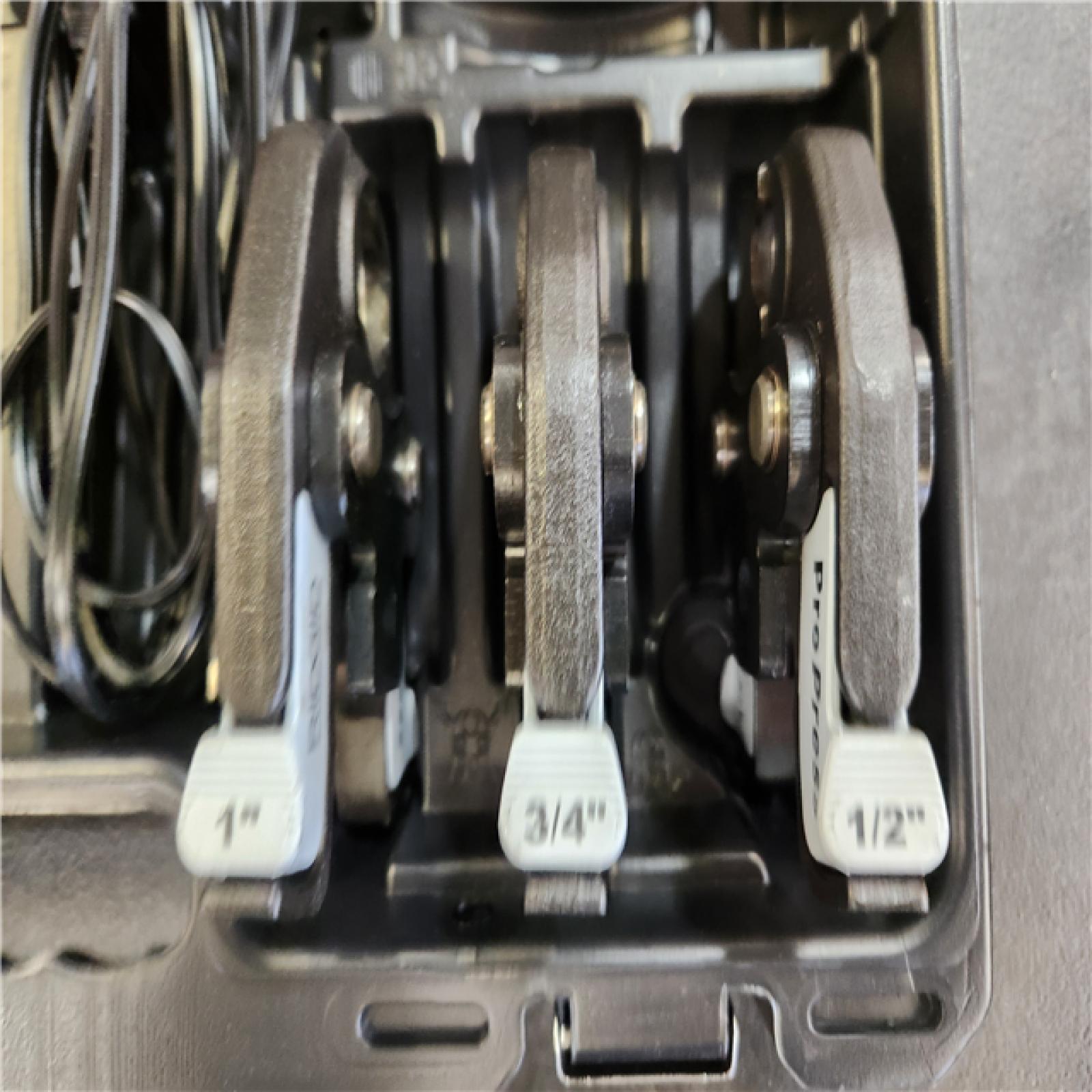 Phoenix NEW RIDGID RP 251 Stainless Steel Press Tool Kit Includes 3-ProPress Jaws (1/2  3/4  1 in.)  2-12V Batteries  Charger Plus Case