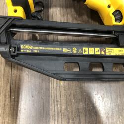 AS-IS DEWALT 20V MAX XR Lithium-Ion Electric Cordless 16-Gauge Angled Finishing Nailer (Tool Only)