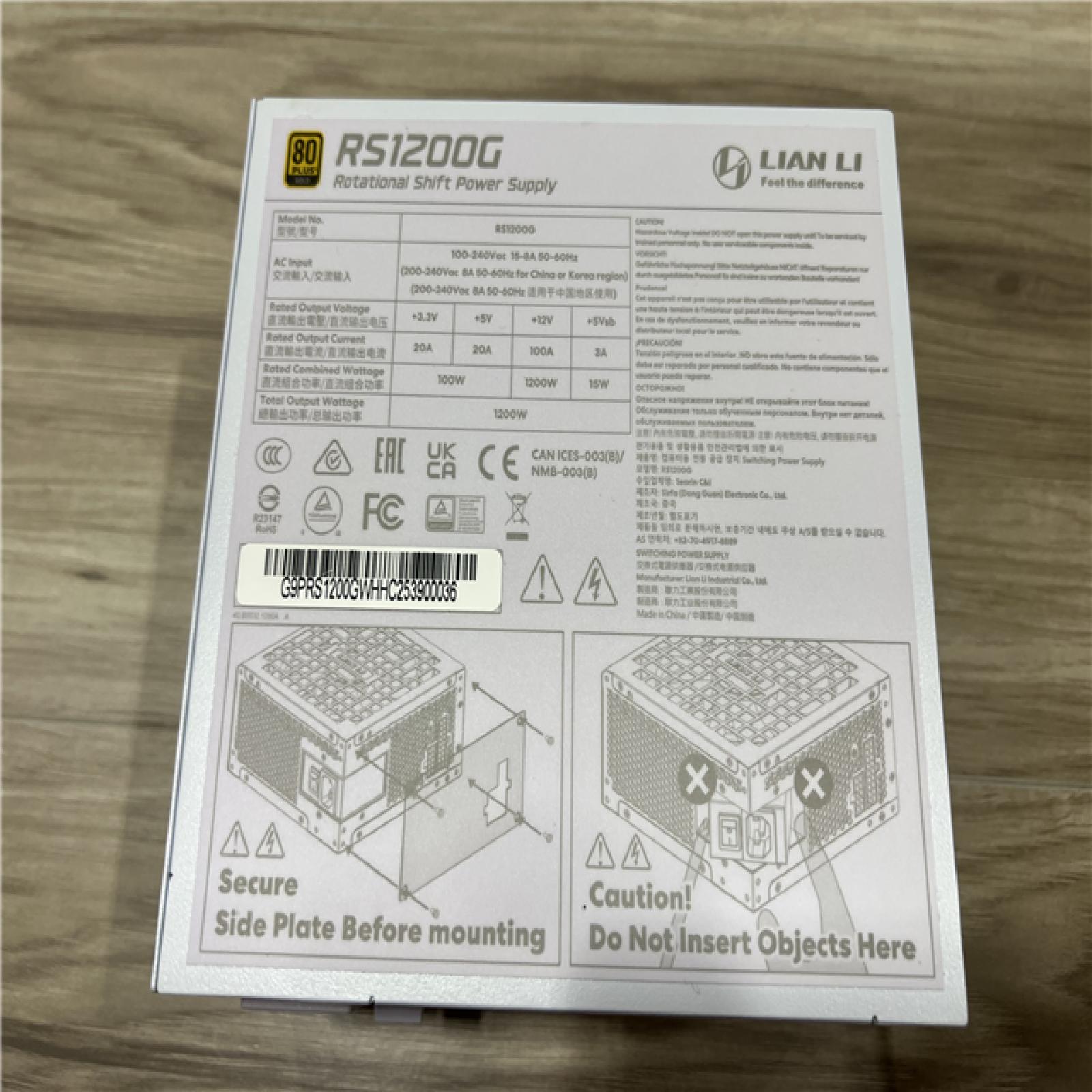 AS-IS Lian Li Rotational Shift Power Supply