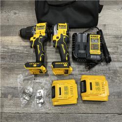 AS-IS DEWALT ATOMIC 20V MAX Lithium-Ion Cordless 2-Tool Combo Kit