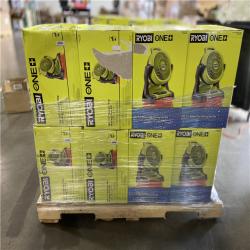 DALLAS LOCATION - RYOBI ONE+ 18V Cordless 7-1/2 in. Bucket Top Misting Fan Kit (19 UNITS)