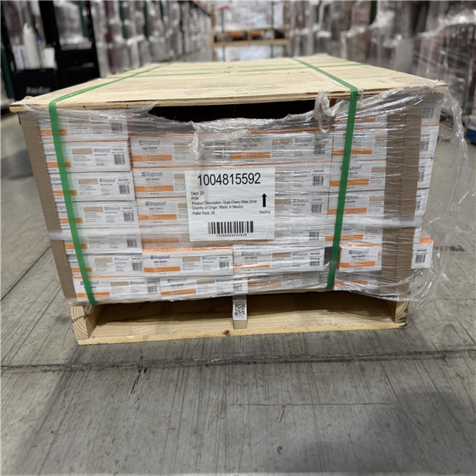 DALLAS LOCATION - Lifeproof Dusk Cherry 22 MIL x 8.7 in. W x 48 in. L Click Lock Waterproof Luxury Vinyl Plank Flooring -(26 UNITS)