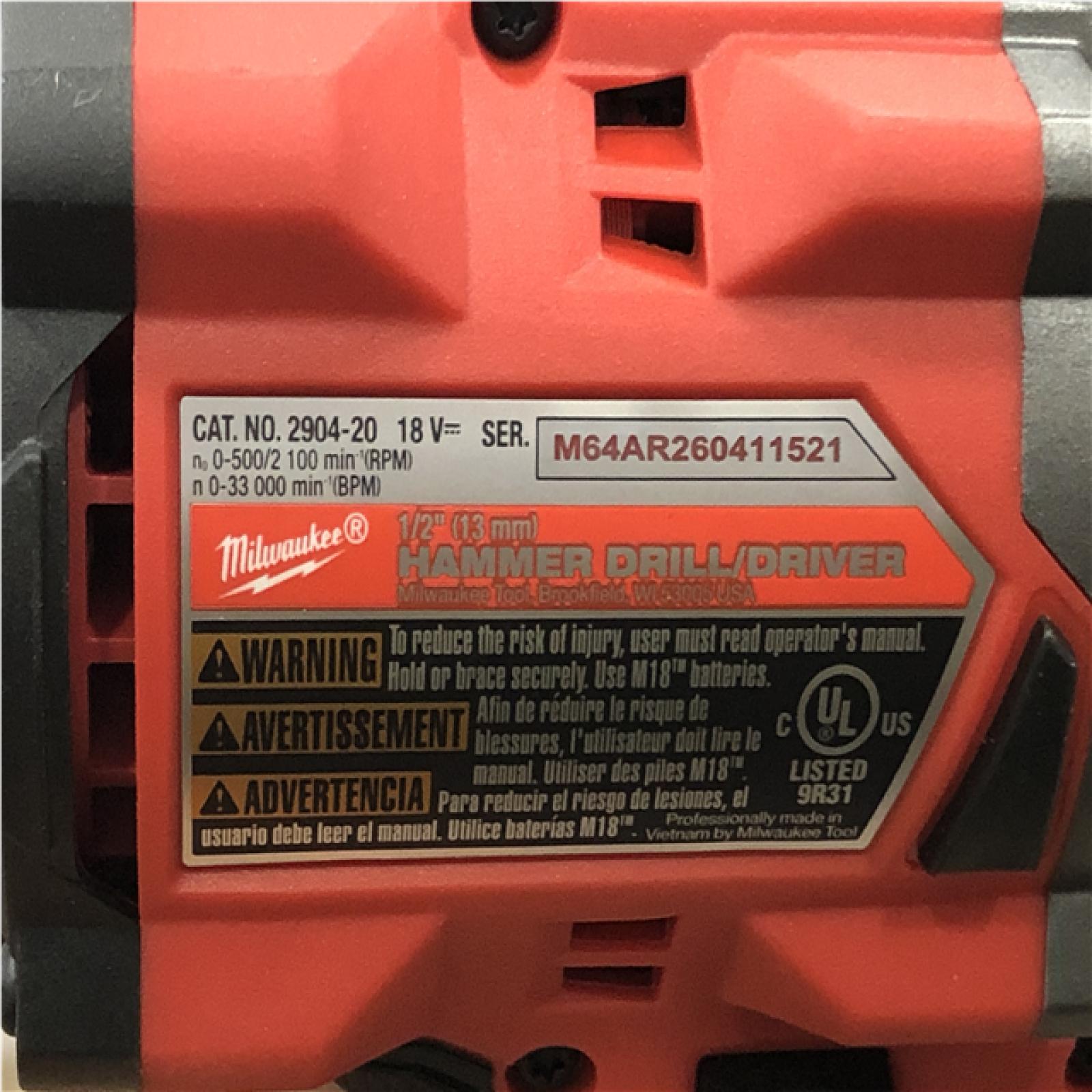 AS-IS Milwaukee FUEL 18V Lithium-Ion Brushless Cordless Hammer Drill and Impact Driver Combo Kit