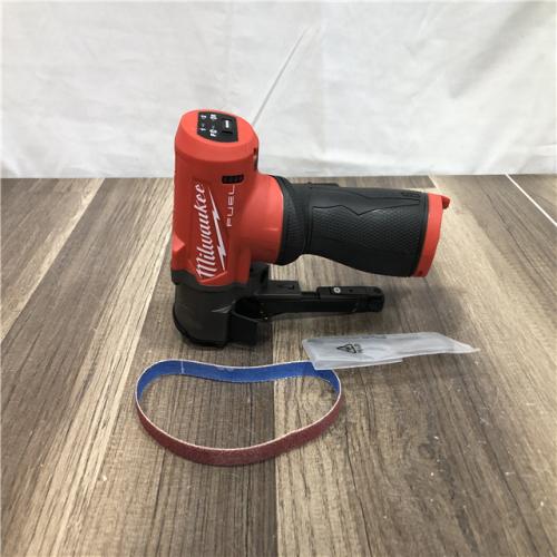 AS-IS Milwaukee FUEL 12V Lithium-Ion Brushless Cordless 3/8 in. x 13 in. Bandfile (Tool-Only)