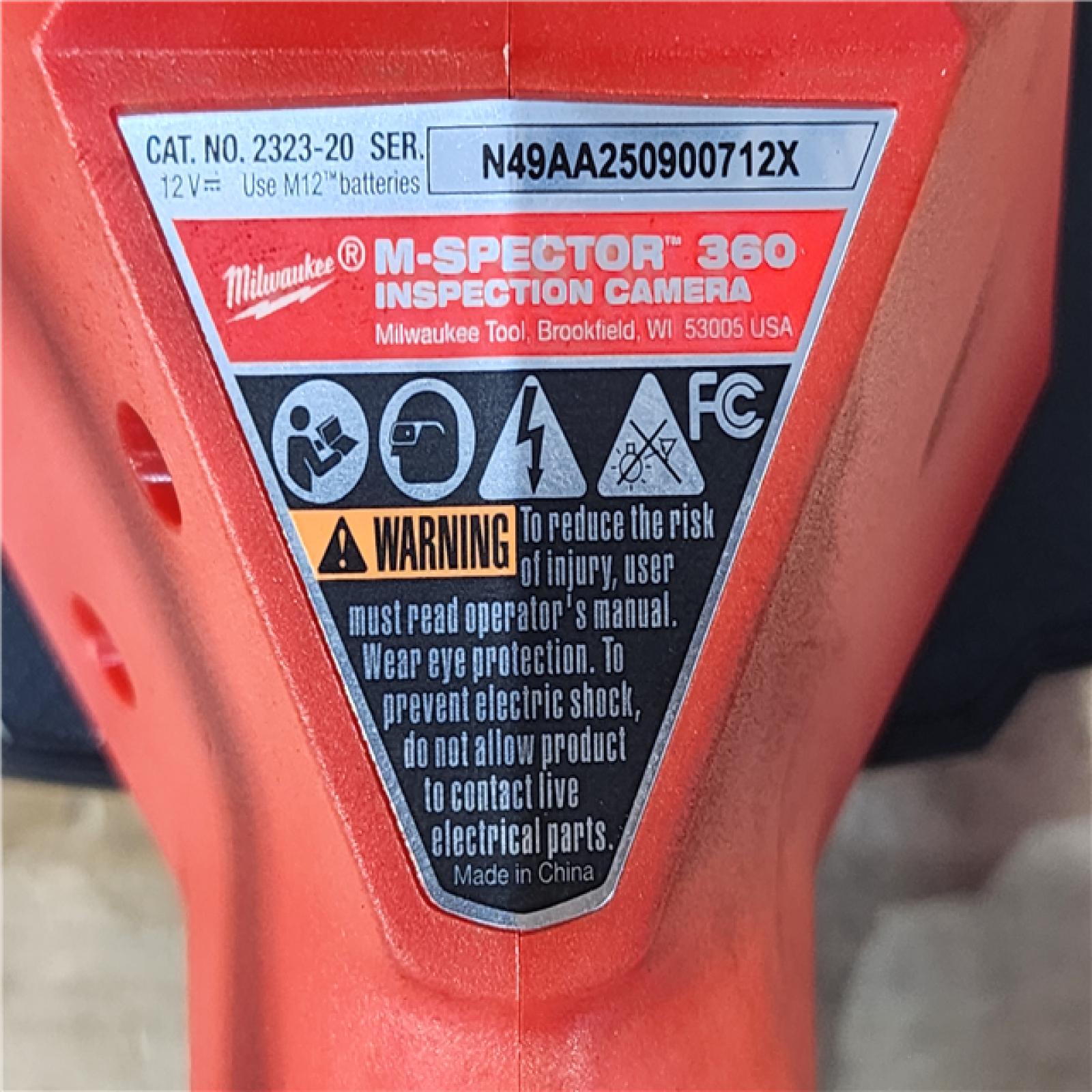 HOUSTON LOCATION - AS-IS MILWAUKEE M12 12V Lithium-Ion Cordless M-SPECTOR 360-Degree 4 Ft. Inspection Camera Kit