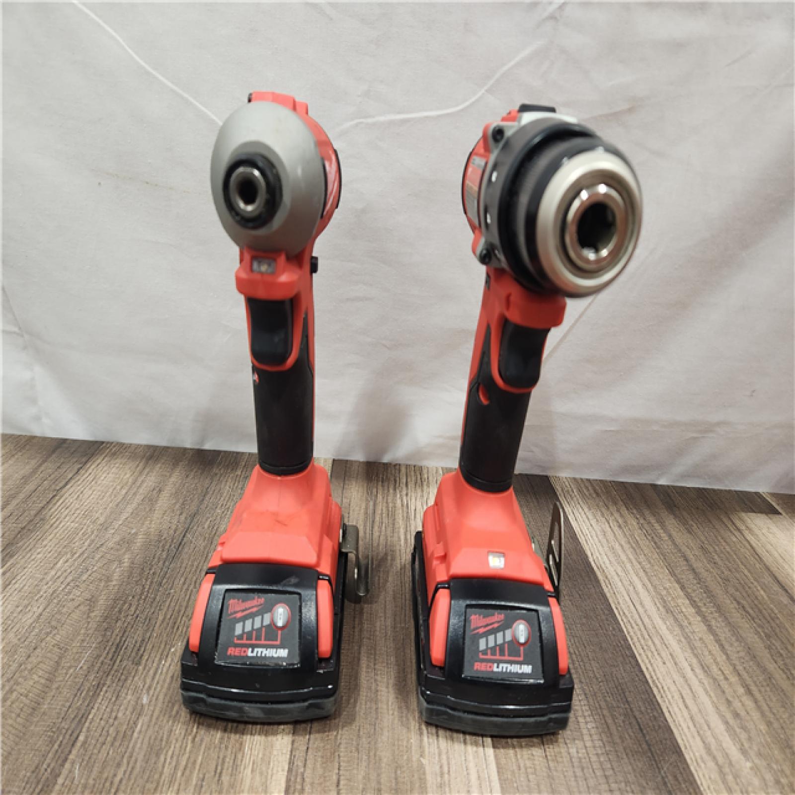 AS-IS- Milwaukee M18 Compact Brushless 2-Tool Combo Kit