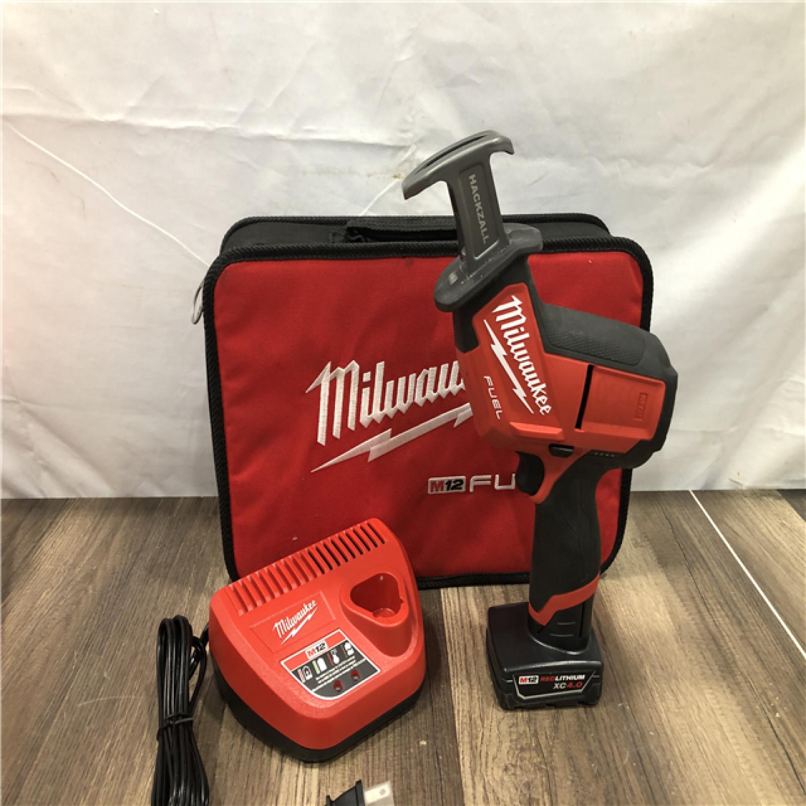 AS-IS Milwaukee FUEL 12V Lithium-Ion Brushless Cordless HACKZALL Reciprocating Saw Kit