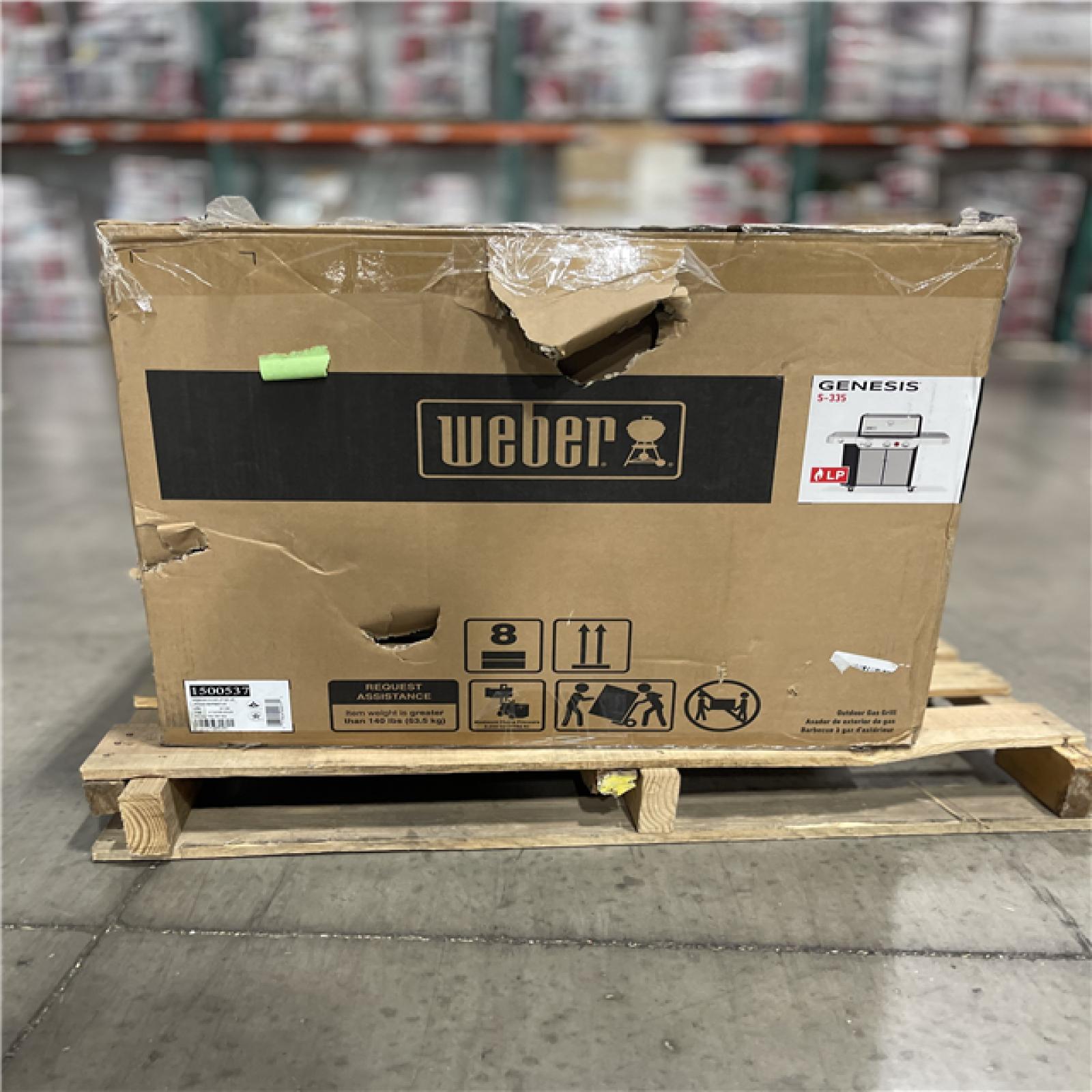 DALLAS LOCATION- Genesis S-335 3-Burner Liquid Propane Gas Grill Stainless Steel