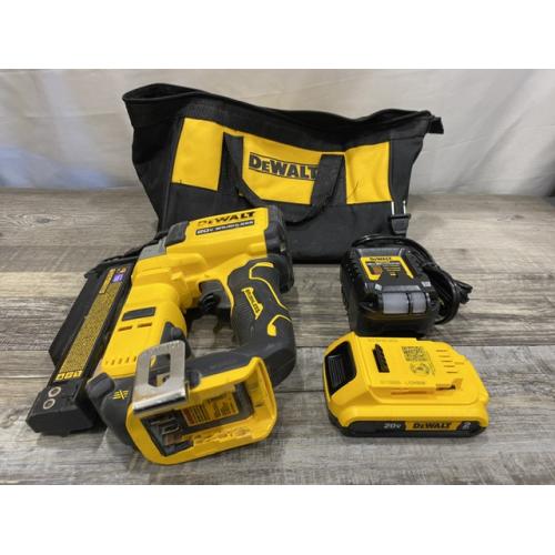 AS-IS DEWALT ATOMIC 20V MAX Lithium Ion Cordless 23 Gauge Pin Nailer Kit