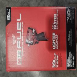NEW!- Milwaukee M12 FUEL 12V Lithium-Ion Brushless Cordless Stubby 3/8 in. Impact Wrench (Tool-Only)