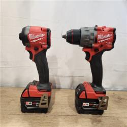 AS-IS- Milwaukee FUEL 18V Lithium-Ion Brushless Cordless Hammer Drill and Impact Driver Combo Kit