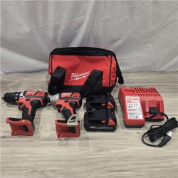 AS-IS Milwaukee 18V Cordless 2-Tool Drill/Driver and Impact Driver Kit