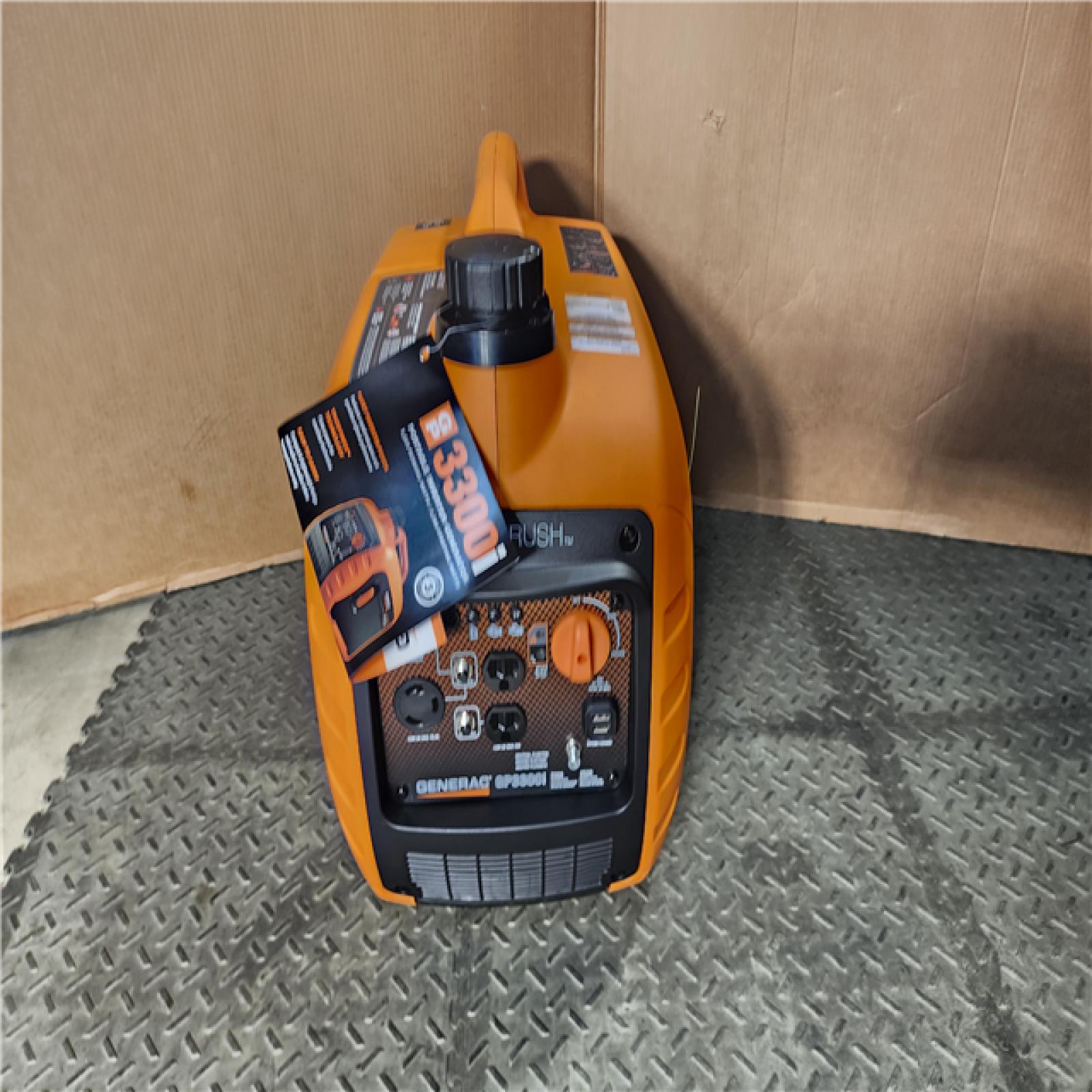 HOUSTON LOCATION - AS-IS (APPEARS LIKE NEW) Generac G0071540 GP3300i Portable Inverter Generator  Orange  Black