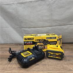 AS-IS DEWALT FLEXVOLT 20V/60V MAX Lithium-Ion 6.0Ah Battery Pack with 6 Amp Output Charger