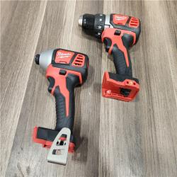 AS-IS  Milwaukee M18 18-Volt Lithium-Ion Cordless Combo Kit 7-Tool with 2-Batteries, Charger and Tool Bag