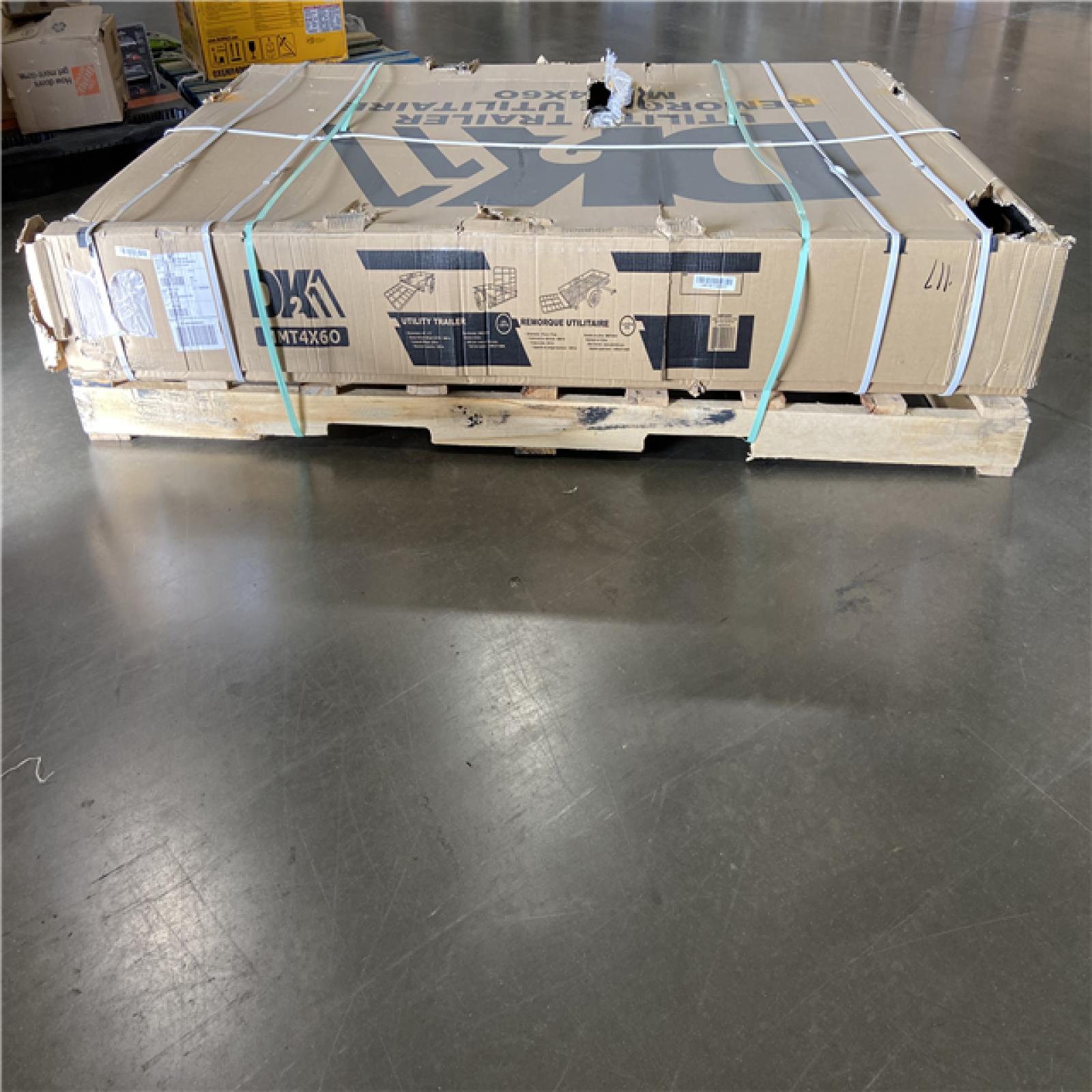 DALLAS LOCATION - DK2 by Marlon MMT4X6O 4 ft. x 6 ft. Single Axle Open Rail Utility Trailer | 1,314-lb Capacity with Ramp Gate