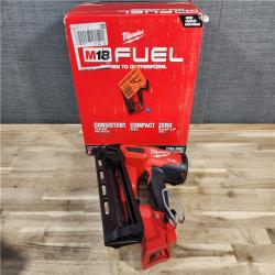 HOUSTON LOCATION - AS-IS (APPEARS LIKE NEW) Milwaukee 2841-20 18V Cordless Gen II 16 Gauge Angled Finish Nailer (Tool Only)