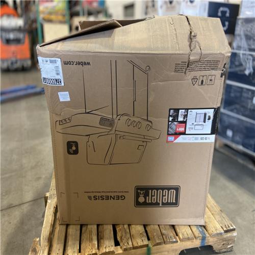 DALLAS LOCATION - Weber Genesis Smart SX-335 3-Burner Natural Gas Grill in Stainless Steel with Side Burner