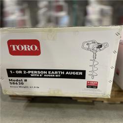 DALLAS LOCATION - Toro 1-Person or 2-Person 52 cc 2-Cycle Earth Auger Powerhead with 8 in. Auger Bit PALLET-(2 UNITS)