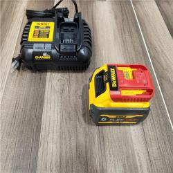 AS-IS  DEWALT FLEXVOLT 20V/60V MAX Lithium-Ion 6.0Ah Battery Pack with 6 Amp Output Charger