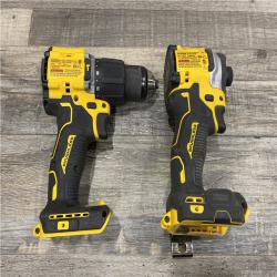 AS-IS DEWALT ATOMIC 20V MAX Lithium-Ion Cordless 2-Tool Combo Kit