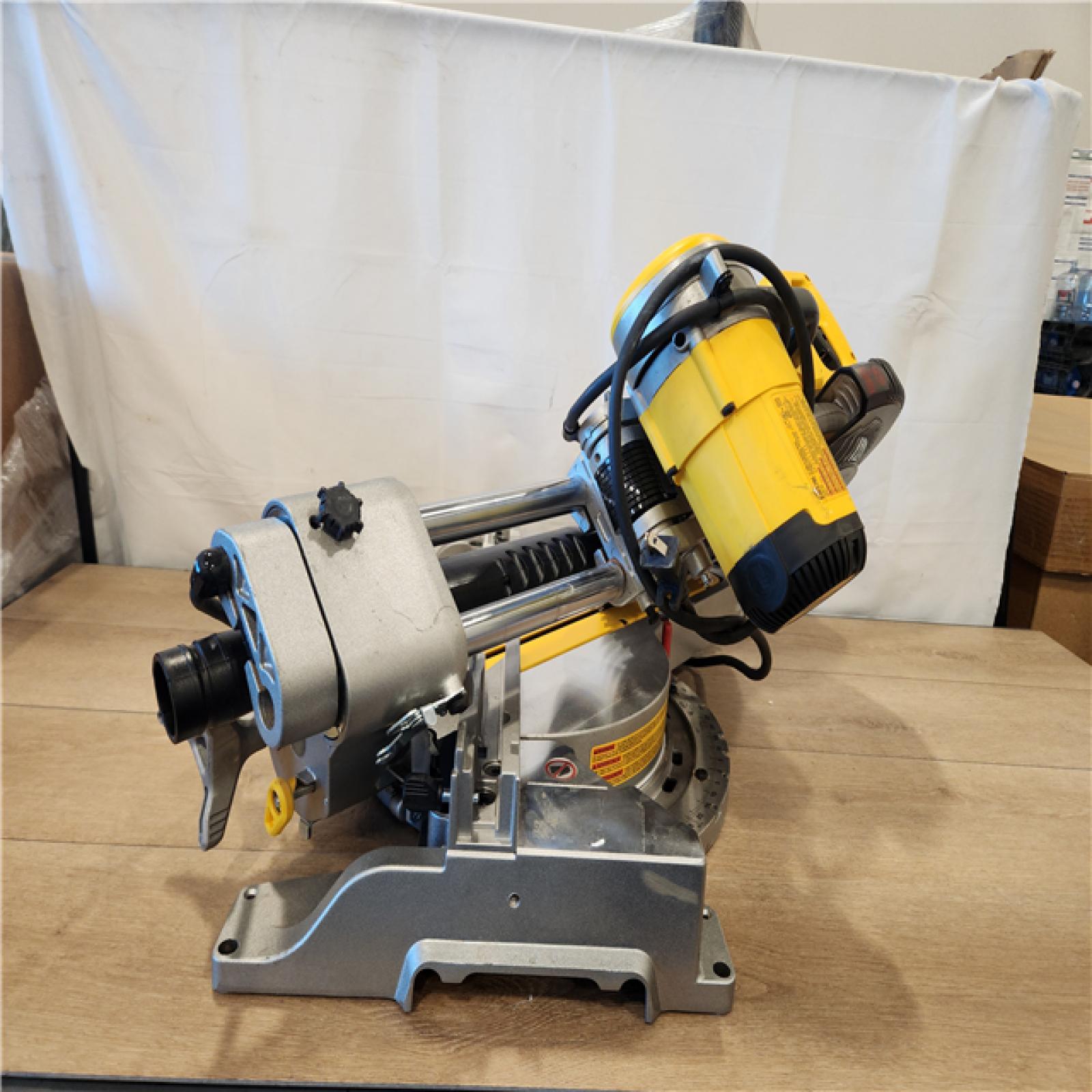 AS-IS-  DEWALT 12 Double Bevel Sliding Compound Miter Saw