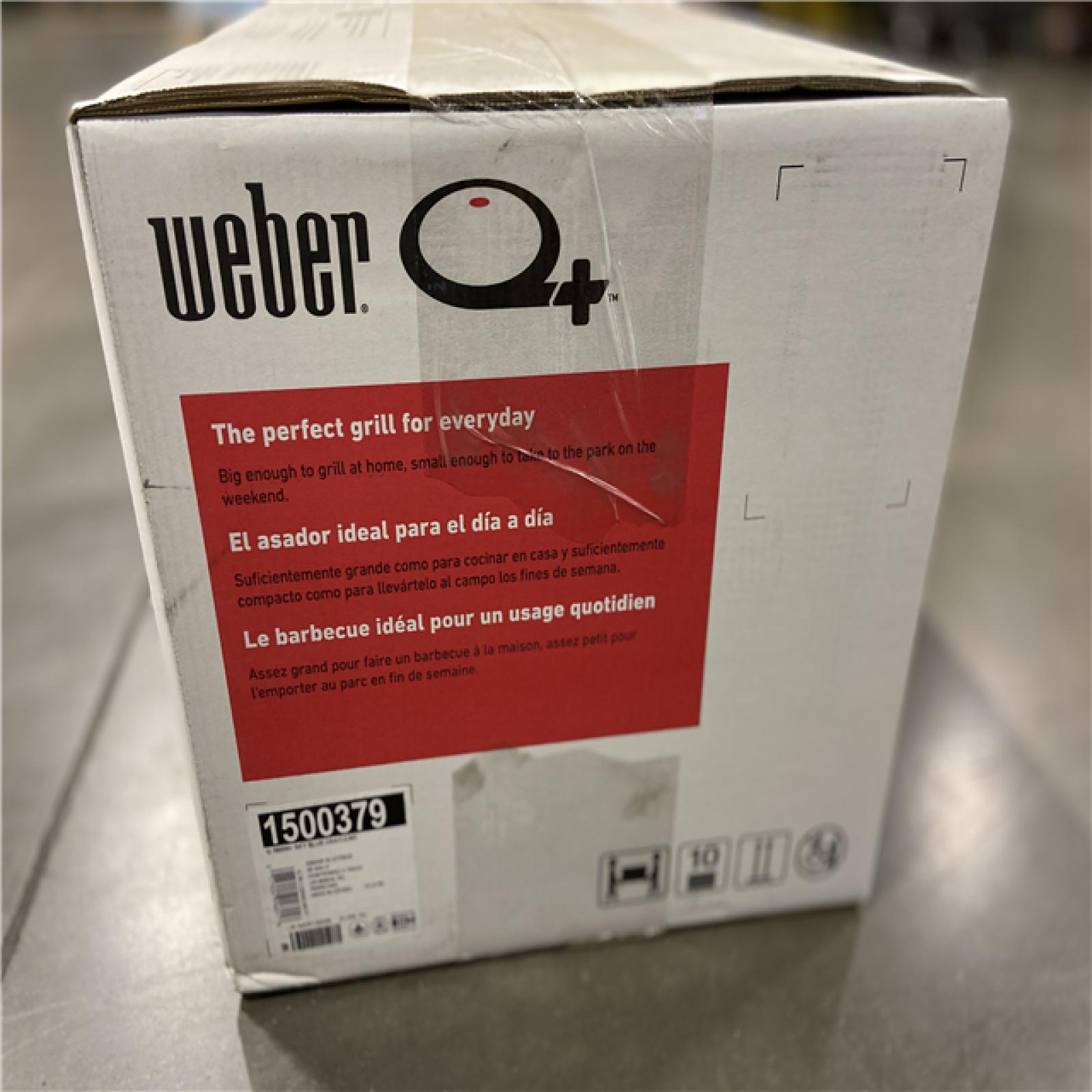 NEW! - Weber Q 2800N+ Portable Liquid Propane Gas Grill in Sky Blue
