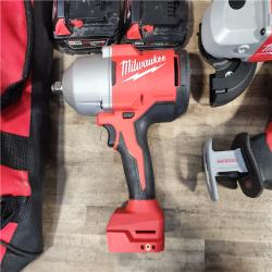 HOUSTON LOCATION - AS-IS MILWAUKEE 9 TOOL COMBO KIT W/ (2) BATTERY & CHARGER