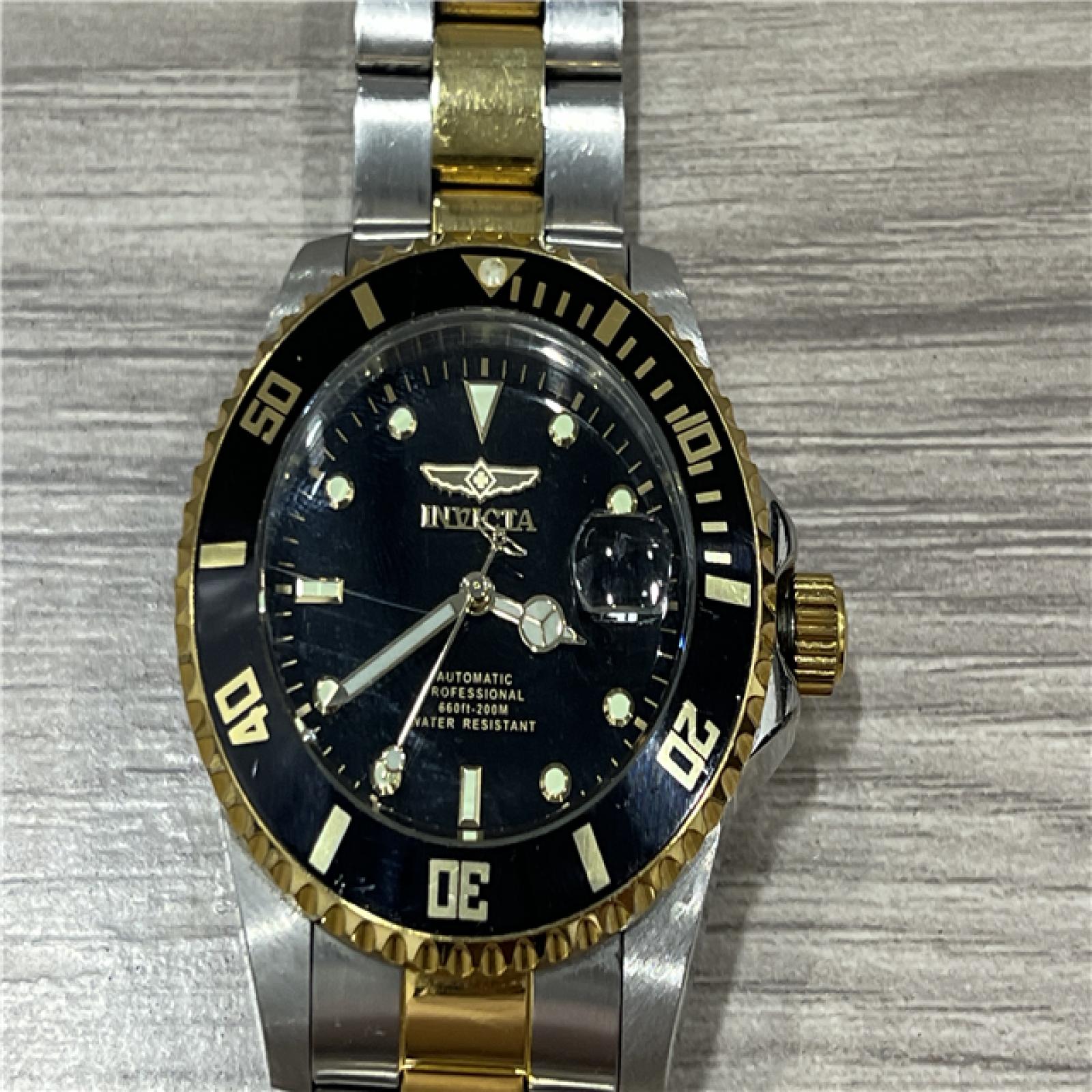 AS-IS Invicta Pro Diver Automatic Men's Watch - 44mm  Gold  Steel (36973)