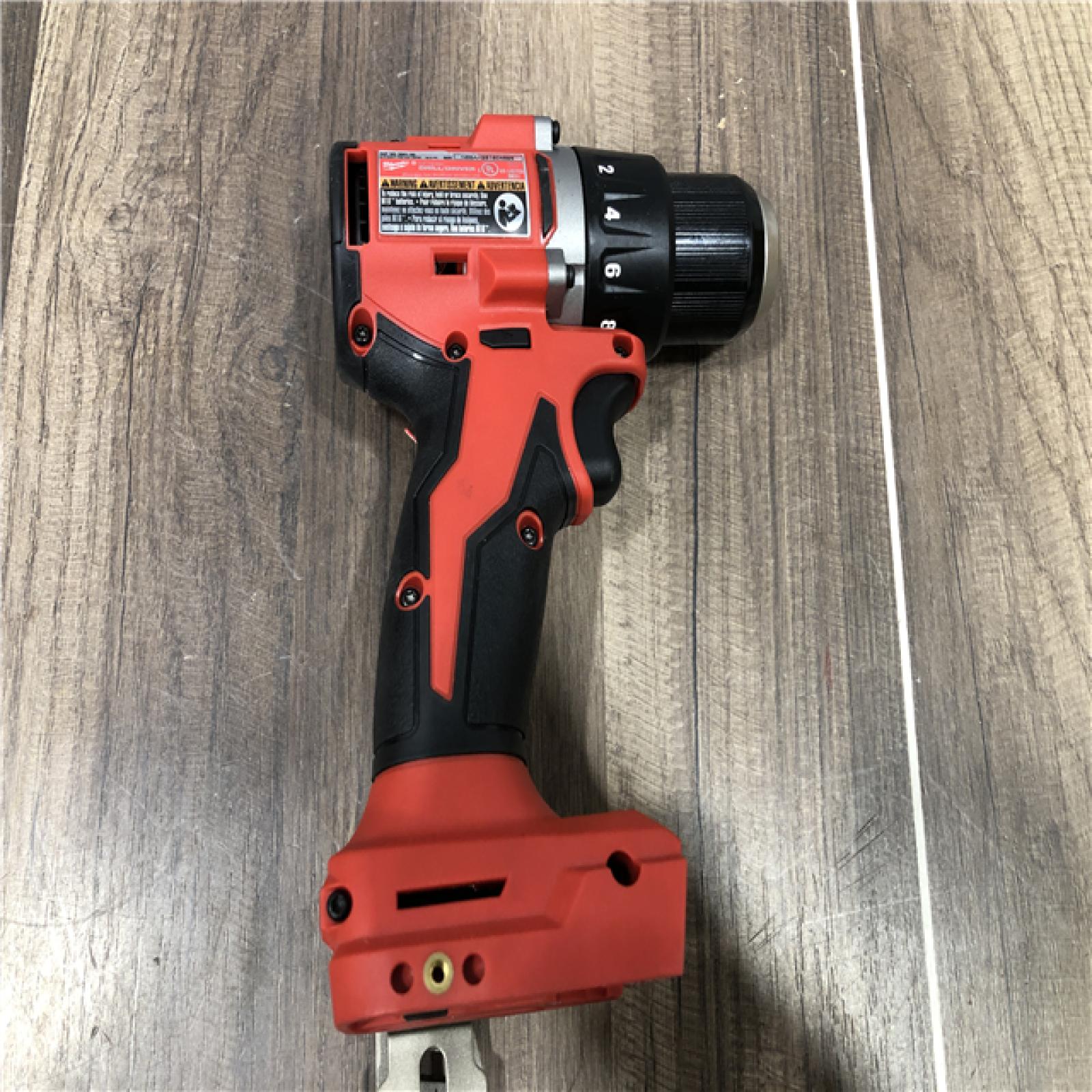 AS-IS Milwaukee 18V Lithium-Ion Brushless Cordless 1/2 in. Compact Drill/Driver (Tool-Only)