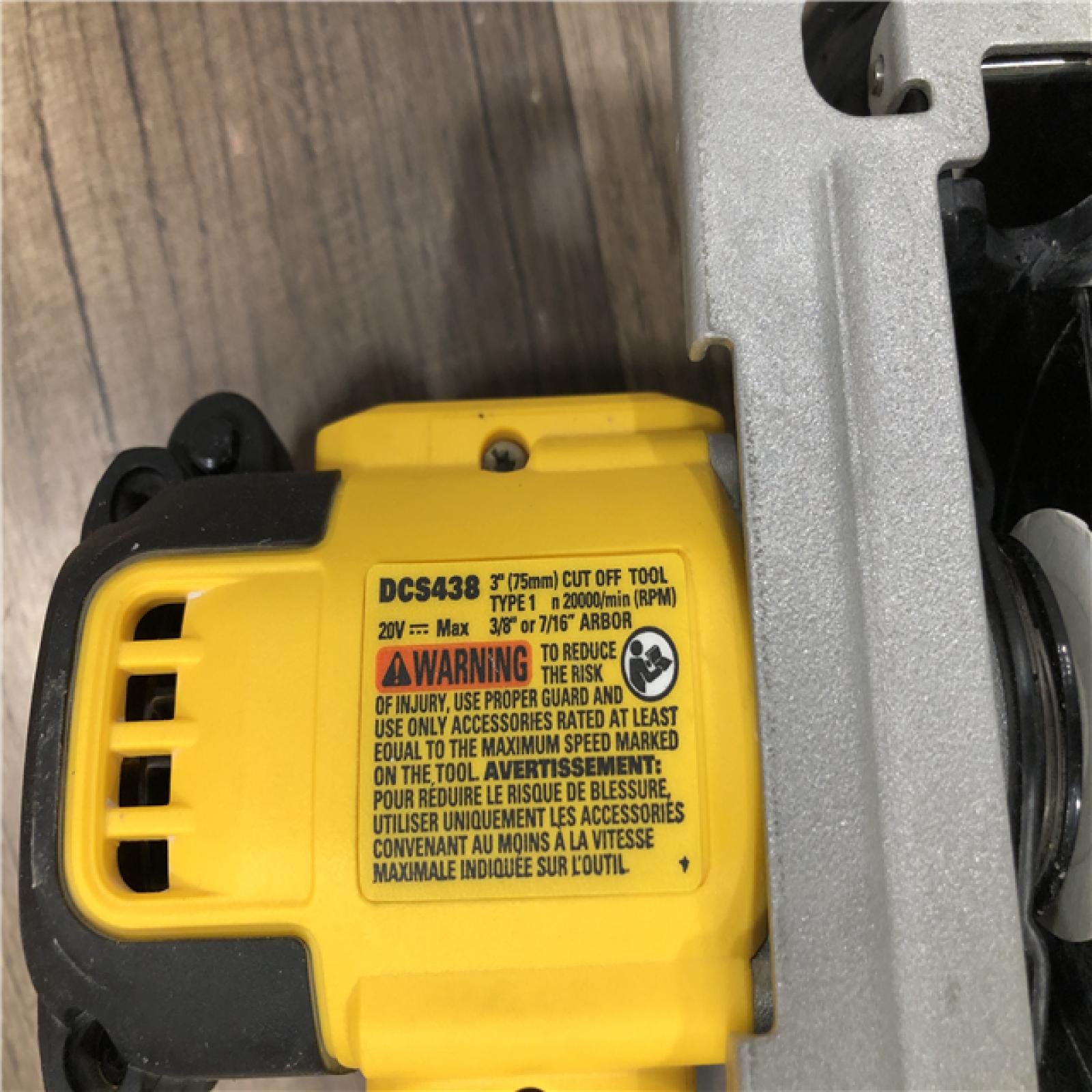 AS-IS DEWALT 20V XR Cordless 3 in. Cut-Off Tool (Tool Only)
