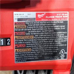 HOUSTON LOCATION - AS-IS (APPEARS LIKE NEW) Milwaukee M18 FUEL 18V Lithium-Ion Cordless Brushless 6-1/2 in. Plunge Cut Track Saw (Tool-Only)