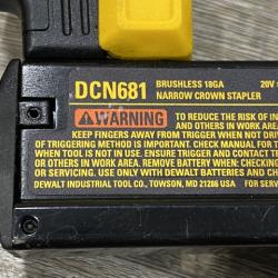 AS-IS DEWALT 20V MAX XR Lithium-Ion Cordless 18-Gauge Narrow Crown Stapler Kit